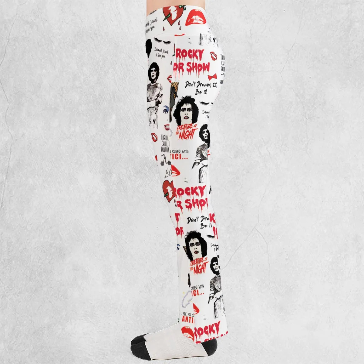 The Rocky Horror Picture Show Pattern Flare Leggings