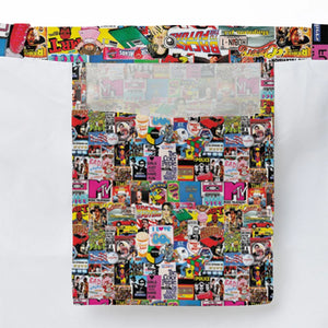 I heart 80s Collage Mr. T Back To the Future Pac-man Large Tote Bag