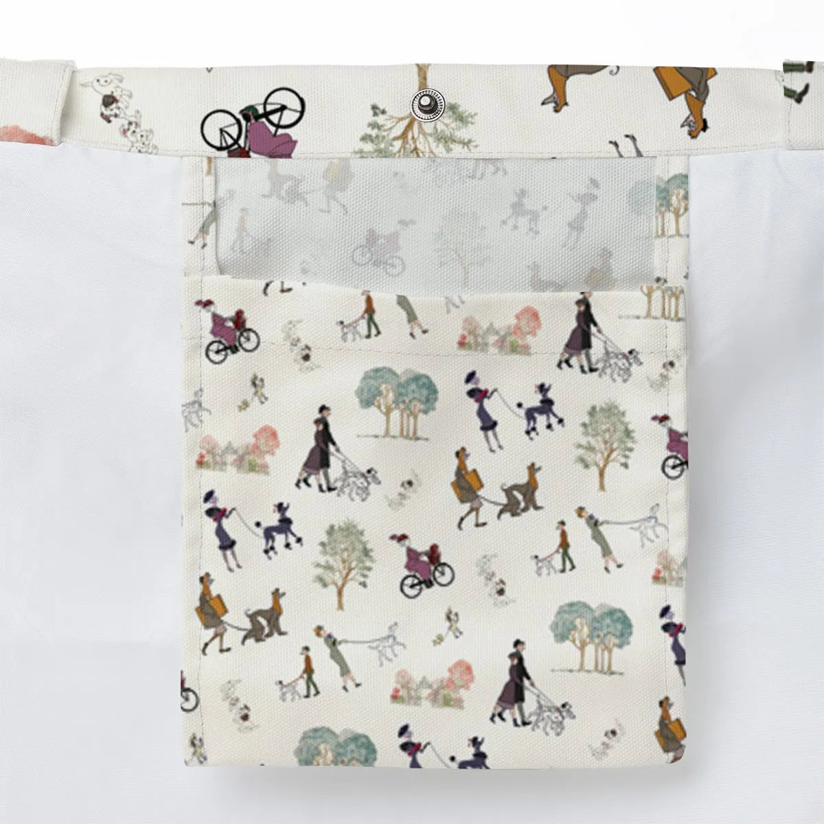 Dog Walking Look Alikes 101 Dalmations Large Tote Bag