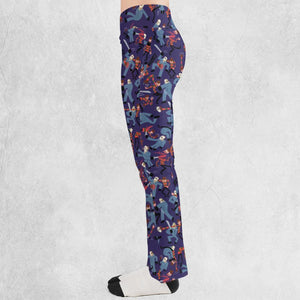 The Battle Freddy vs Jason Nightmare on Elm Street Friday the 13th Flare Leggings