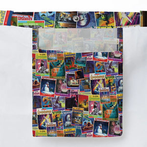Goosebumps Monster Collage Pattern Large Tote Bag