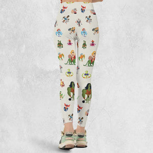 He-Man & Masters Of The Universe Characters Pattern Legging