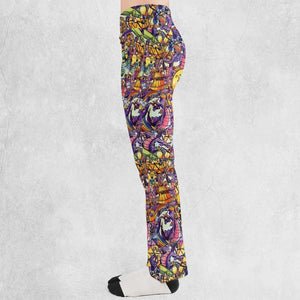 The Cute Dragon Figment Flare Leggings
