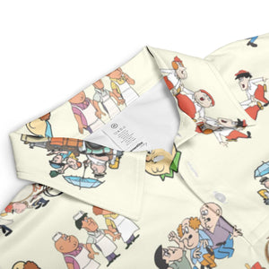 Three Stooges Cartoon 1965 AOP Men/Women Polo Shirt