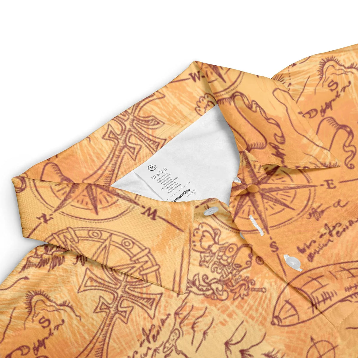 Vintage Adventure Map Indiana Jones AOP Men/Women Polo Shirt