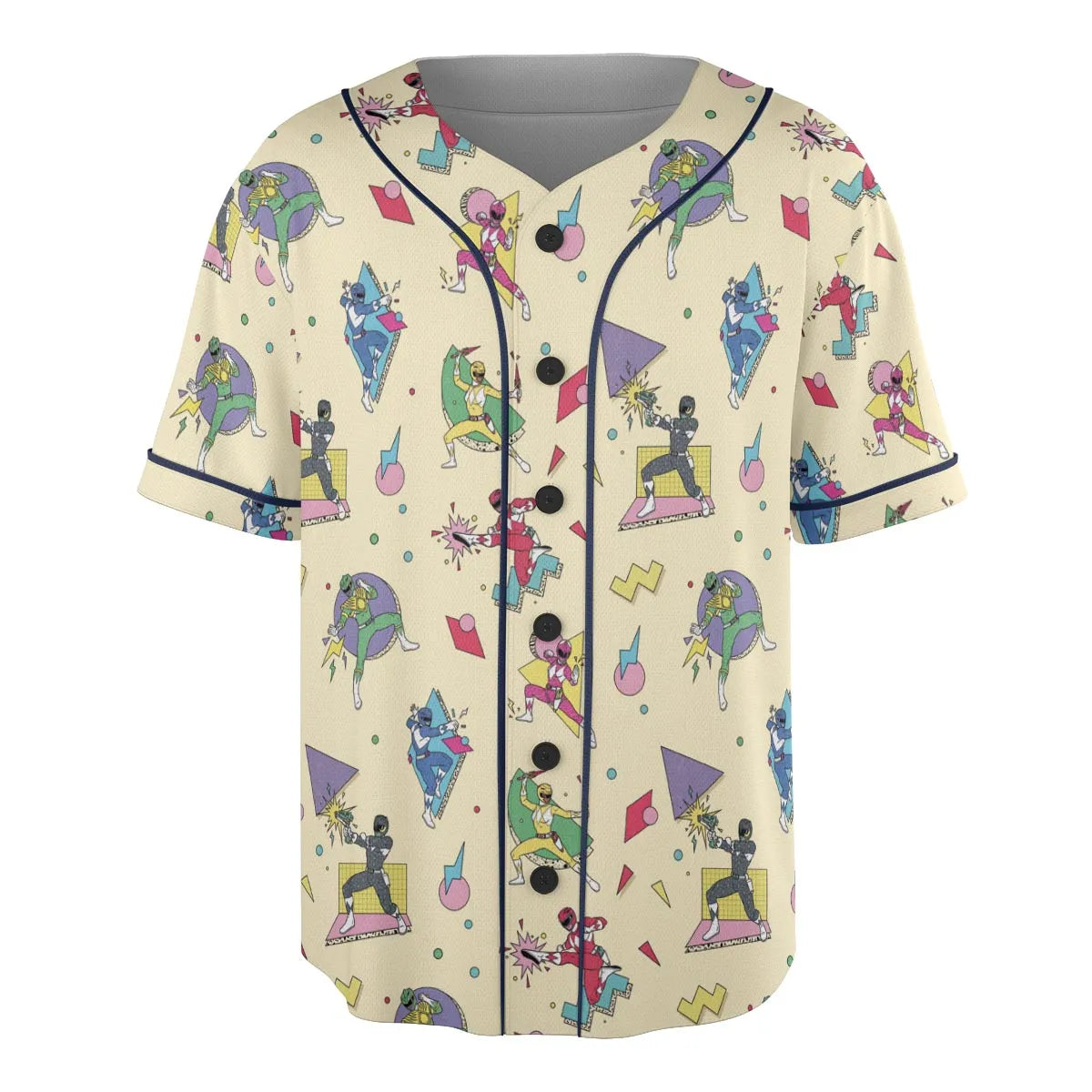Morphin Team Power Rangers Unisex Baseball Jersey