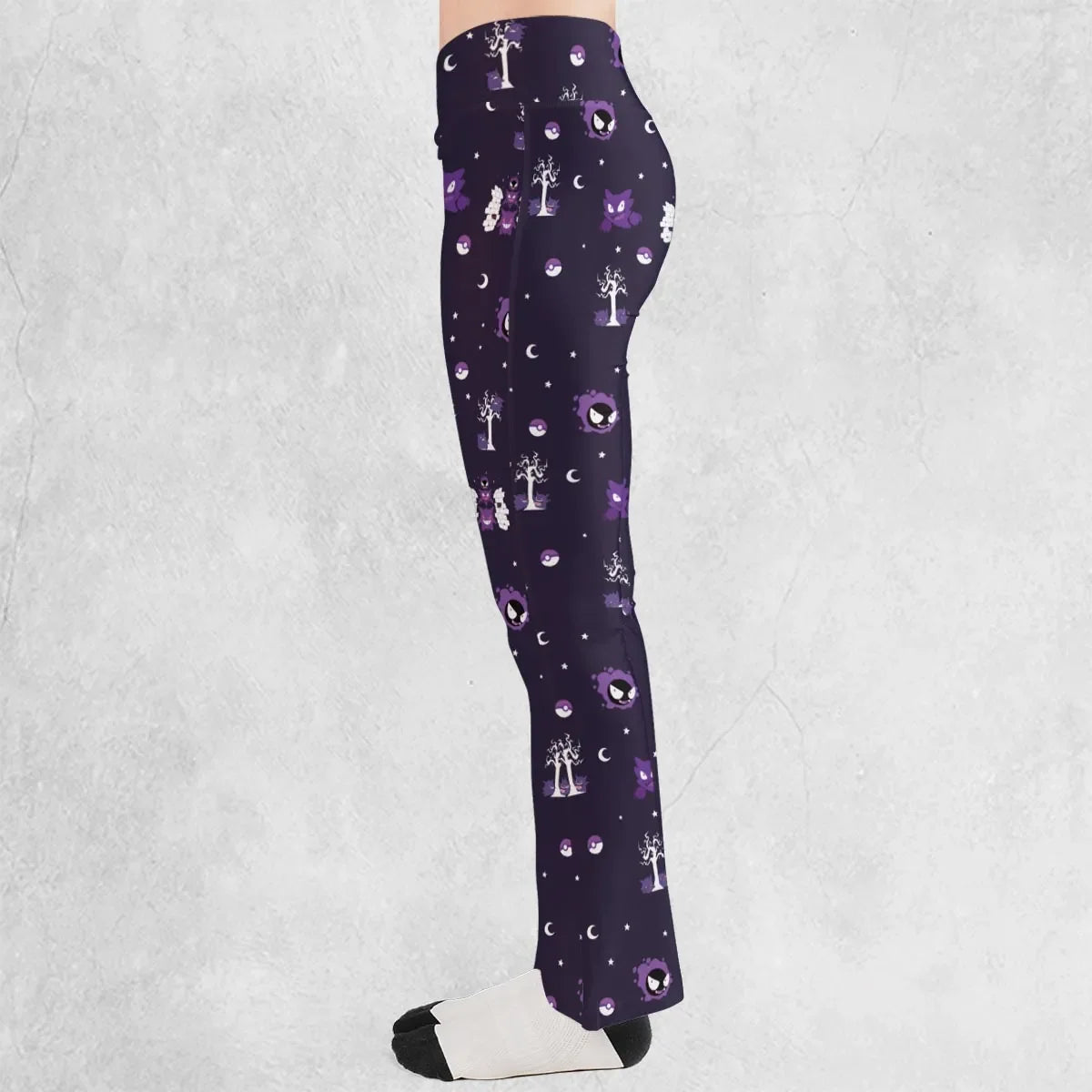 Gengar Pokemon Pattern Flare Leggings