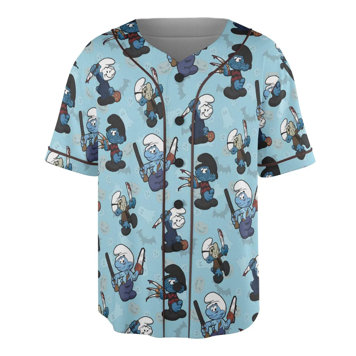 Horror Smurfs Unisex Baseball Jersey