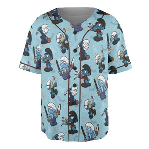 Horror Smurfs Unisex Baseball Jersey