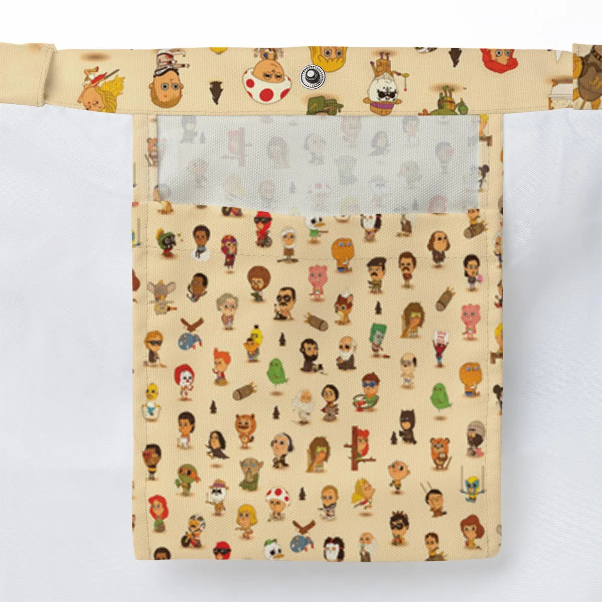 Mini Famous Characters Large Tote Bag