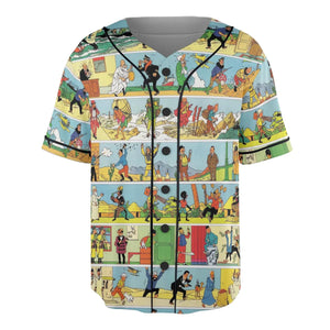 The Story Of Tintin Unisex Baseball Jersey