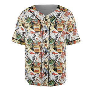 Goofy Vintage Posters Unisex Baseball Jersey
