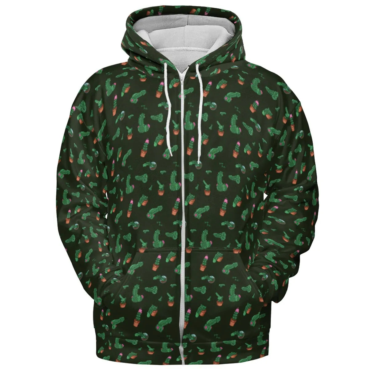 Funny Plants Pattern All-over Print Hoodie