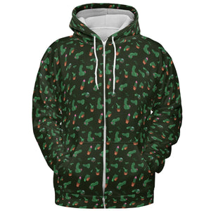 Funny Plants Pattern All-over Print Hoodie