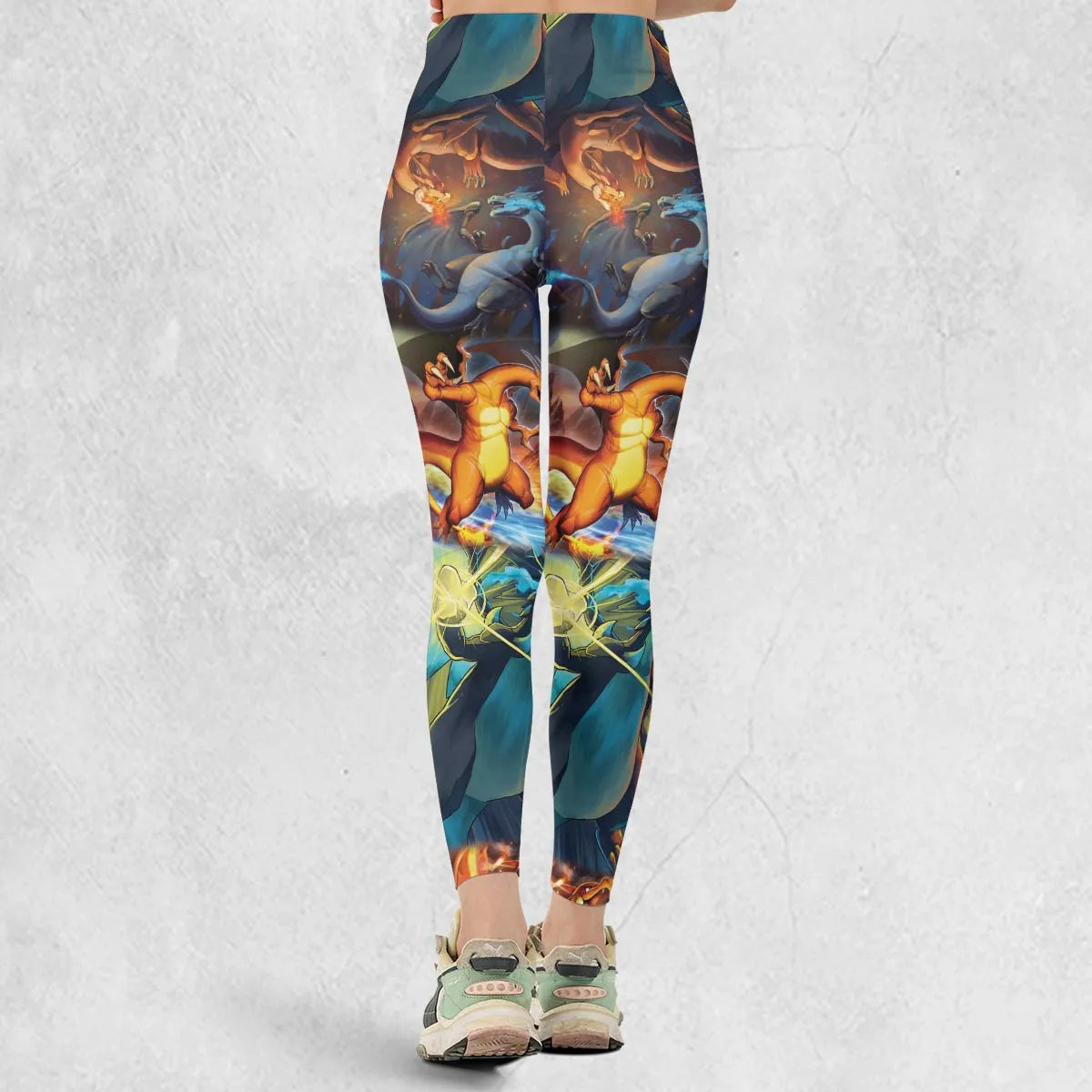Charizard Ice Fire Dragon Combat Legging