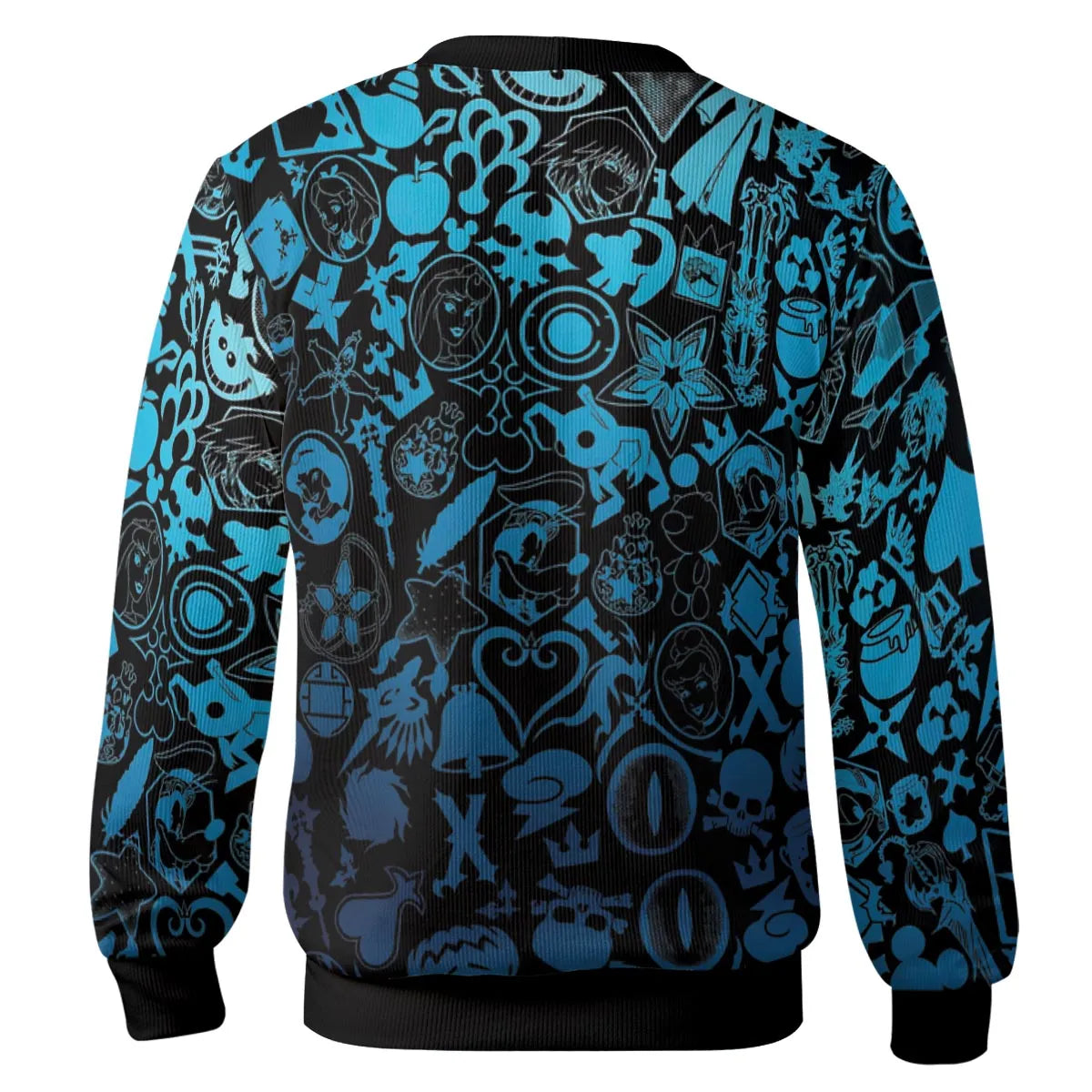 Blue Key Heart Kingdom Hearts Cardigan