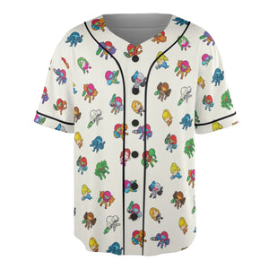 The Many Suits Of Samus Metroid Pattern Unisex Baseball Jersey