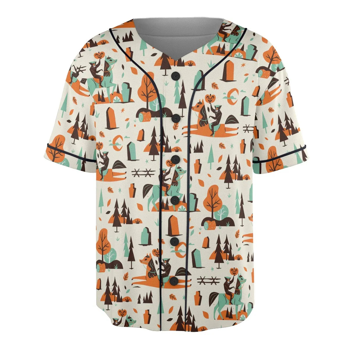 Halloween folklore The Headless Horseman Unisex Baseball Jersey