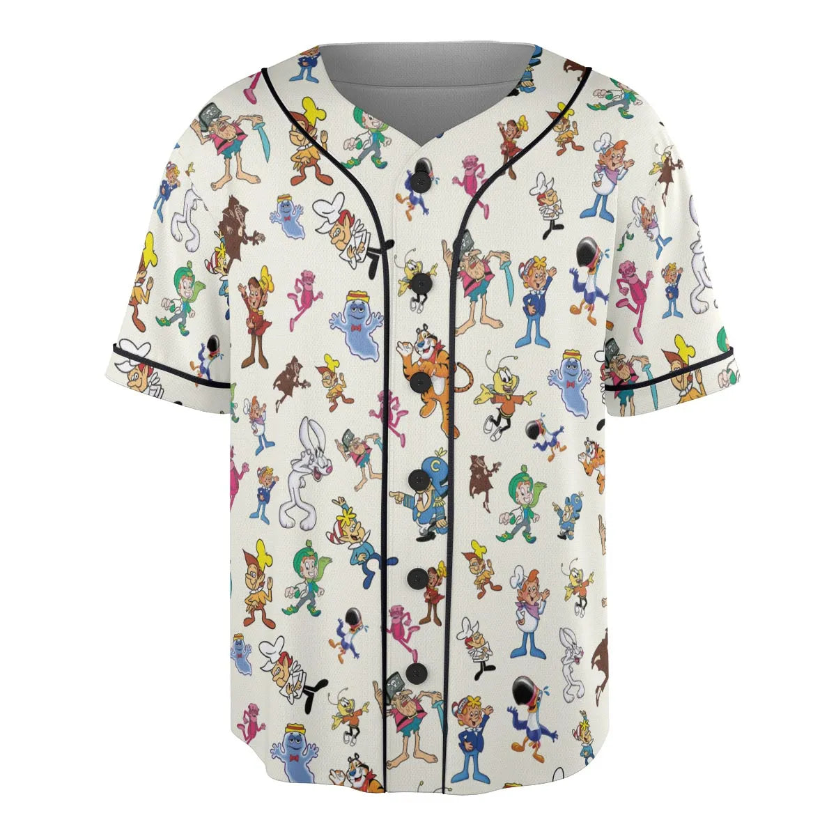 80s 90s Commercial Mascot Cereal Unisex Baseball Jersey
