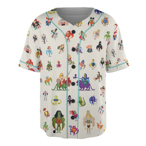He-Man & Masters Of The Universe Characters Pattern Unisex Baseball Jersey