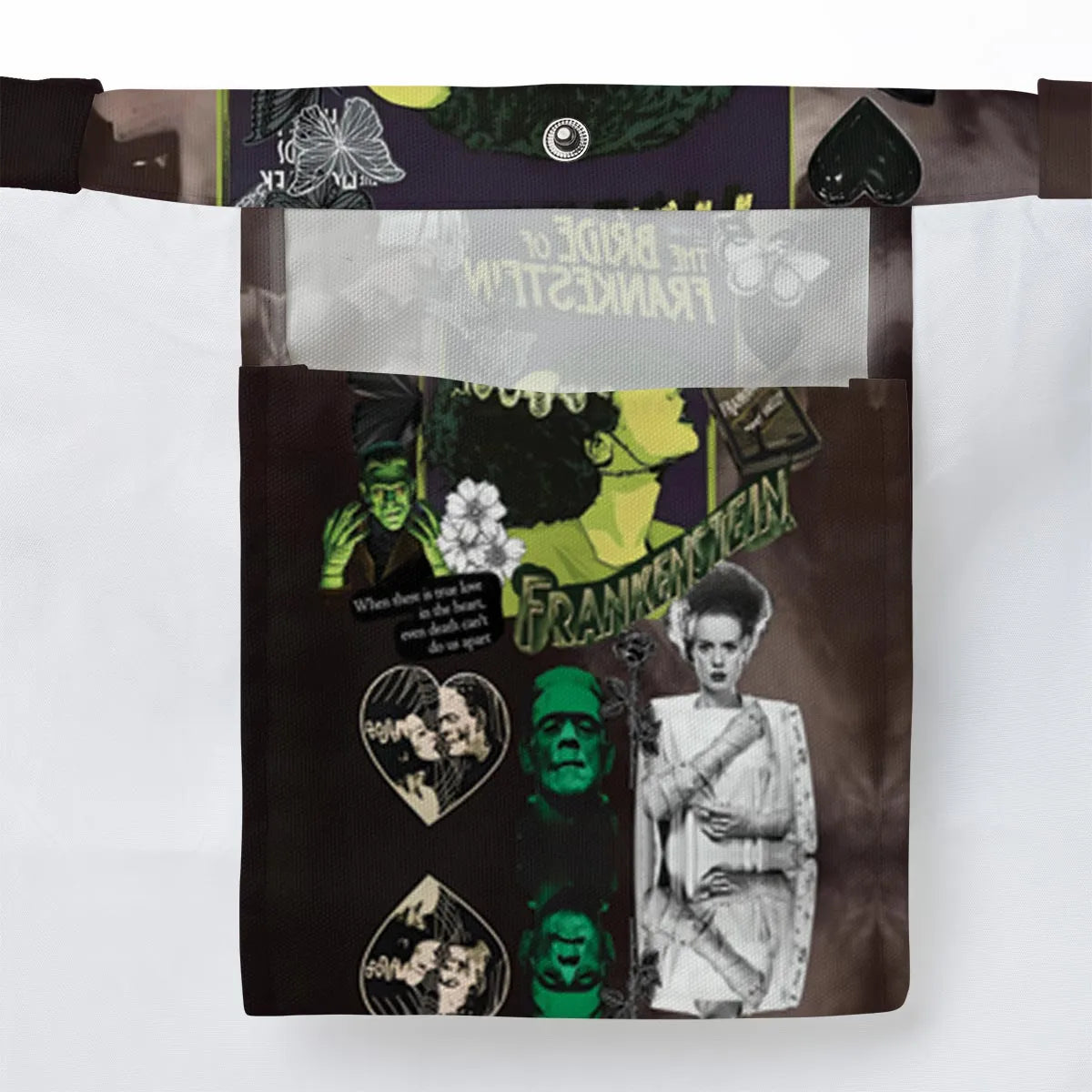 Vintage Bride Of Frankenstein Large Tote Bag