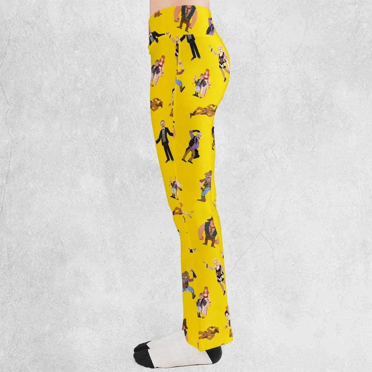 Blazing Saddles Characters Flare Leggings