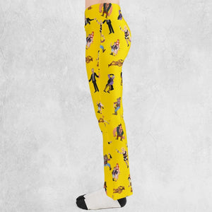 Blazing Saddles Characters Flare Leggings