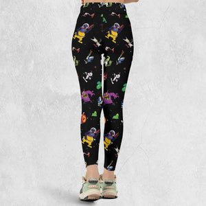 Earthworm Jim And Od Characters Legging