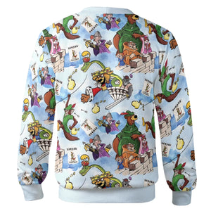 Robin Hood Characters Pattern Cardigan