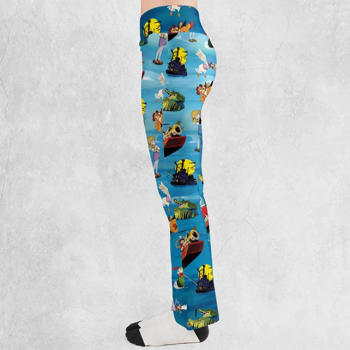 Chasing The Rescuers Characters Flare Leggings