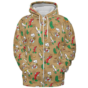 BurgerTime Arcade All-over Print Hoodie
