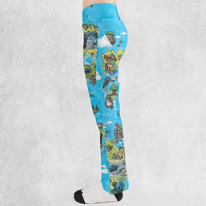 Ghibli Land Flare Leggings