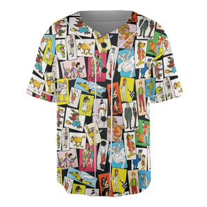 Back To The Day Old Cartoon Shows Unisex Baseball Jersey