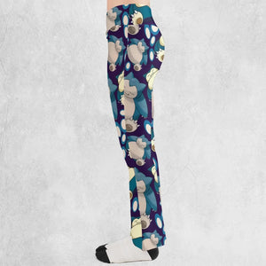 Snorlax Pokemon Flare Leggings