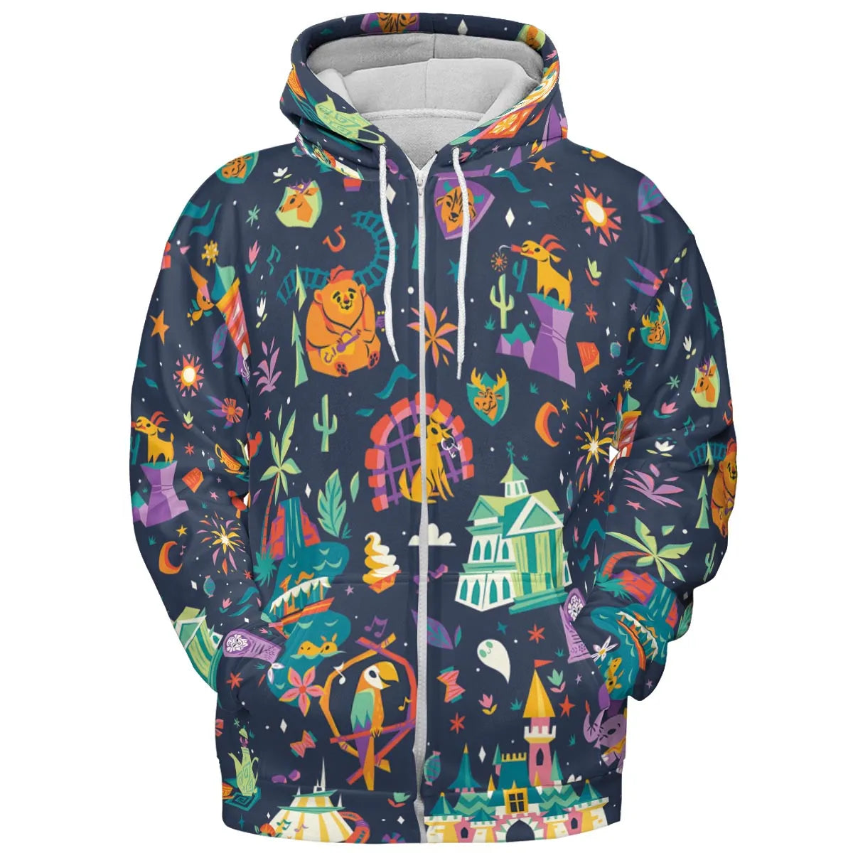 Magic Kingdom Theme All-over Print Hoodie