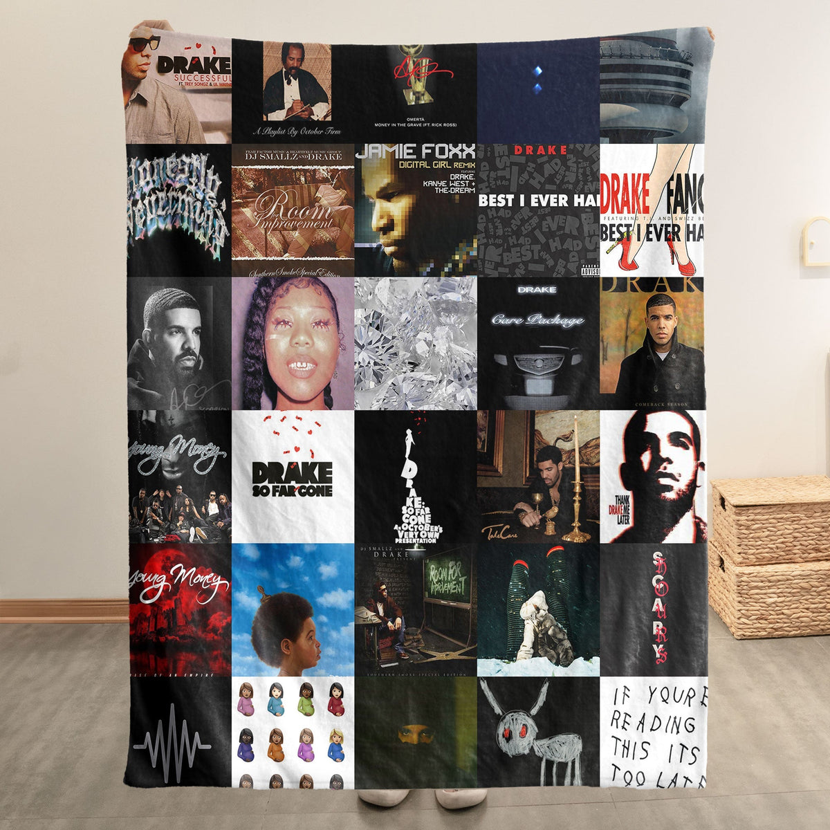Drake Sherpa Blanket A Luxe Tribute to Every Era of an Icon