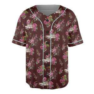 Slimer Ecto-1 Proton Pack Floral Ghostbusters Unisex Baseball Jersey