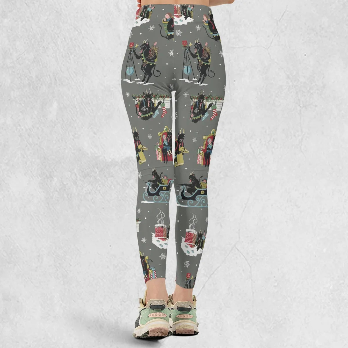 Unusual Christmas Krampus Legging