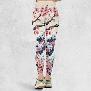 Pink Flower Dice DnD Legging