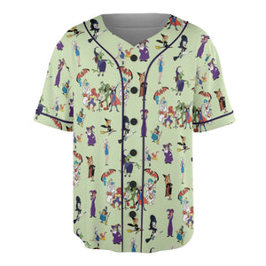 70s Witches Cartoon Characters Unisex Baseball Jersey
