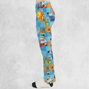 90s cartoon Nostalgic Flare Leggings