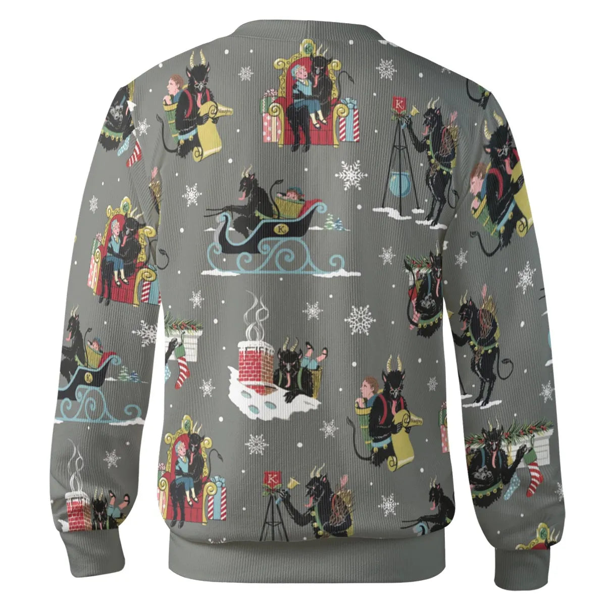 Unusual Christmas Krampus Cardigan