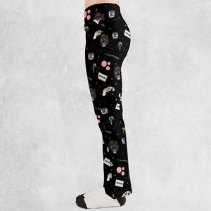 Consume They Live Patterns Flare Leggings