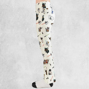 Star Wars Characters as Cats Flare Leggings