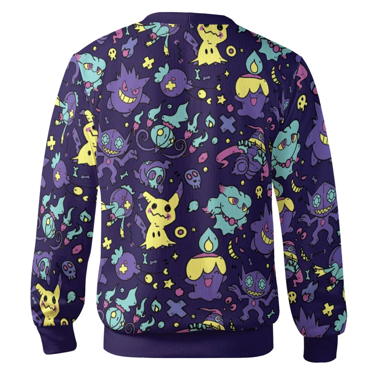 Gengar Ghost Pokemon Pattern Cardigan
