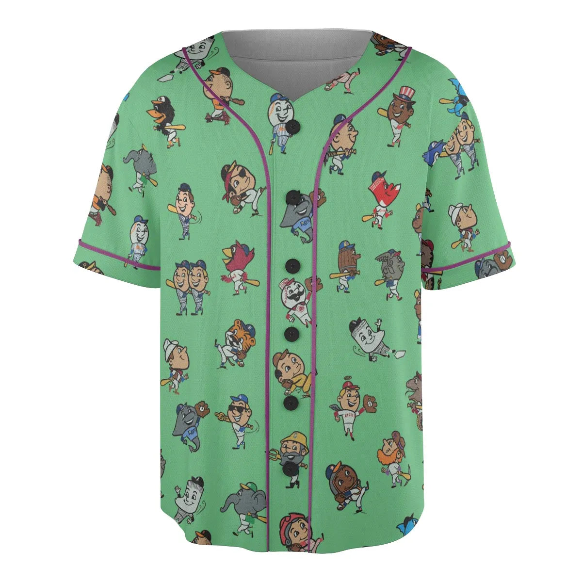 Baseball Mascot Pattern Unisex Baseball Jersey