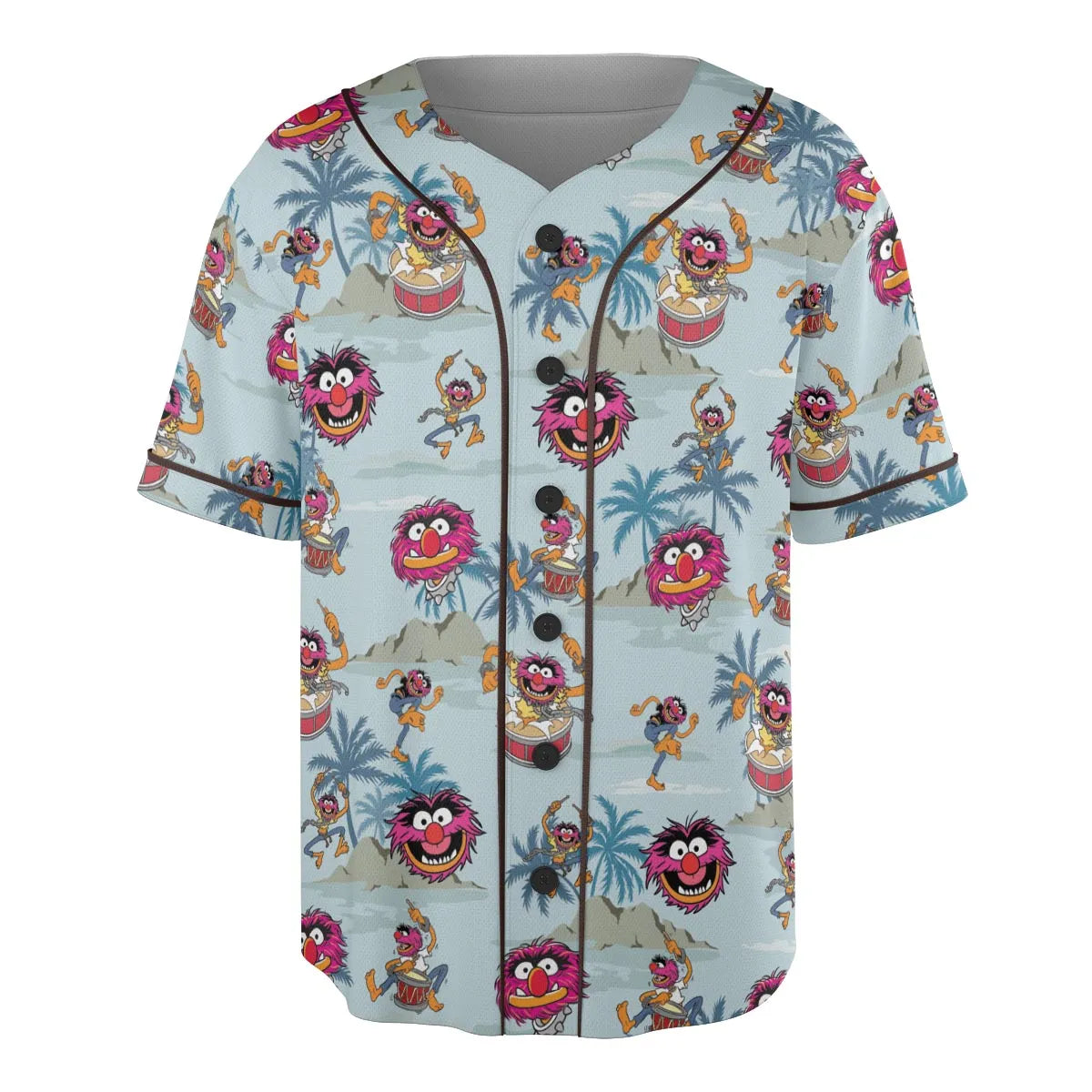 Animal The Muppet Show Drum Tropical Unisex Baseball Jersey