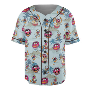 Animal The Muppet Show Drum Tropical Unisex Baseball Jersey