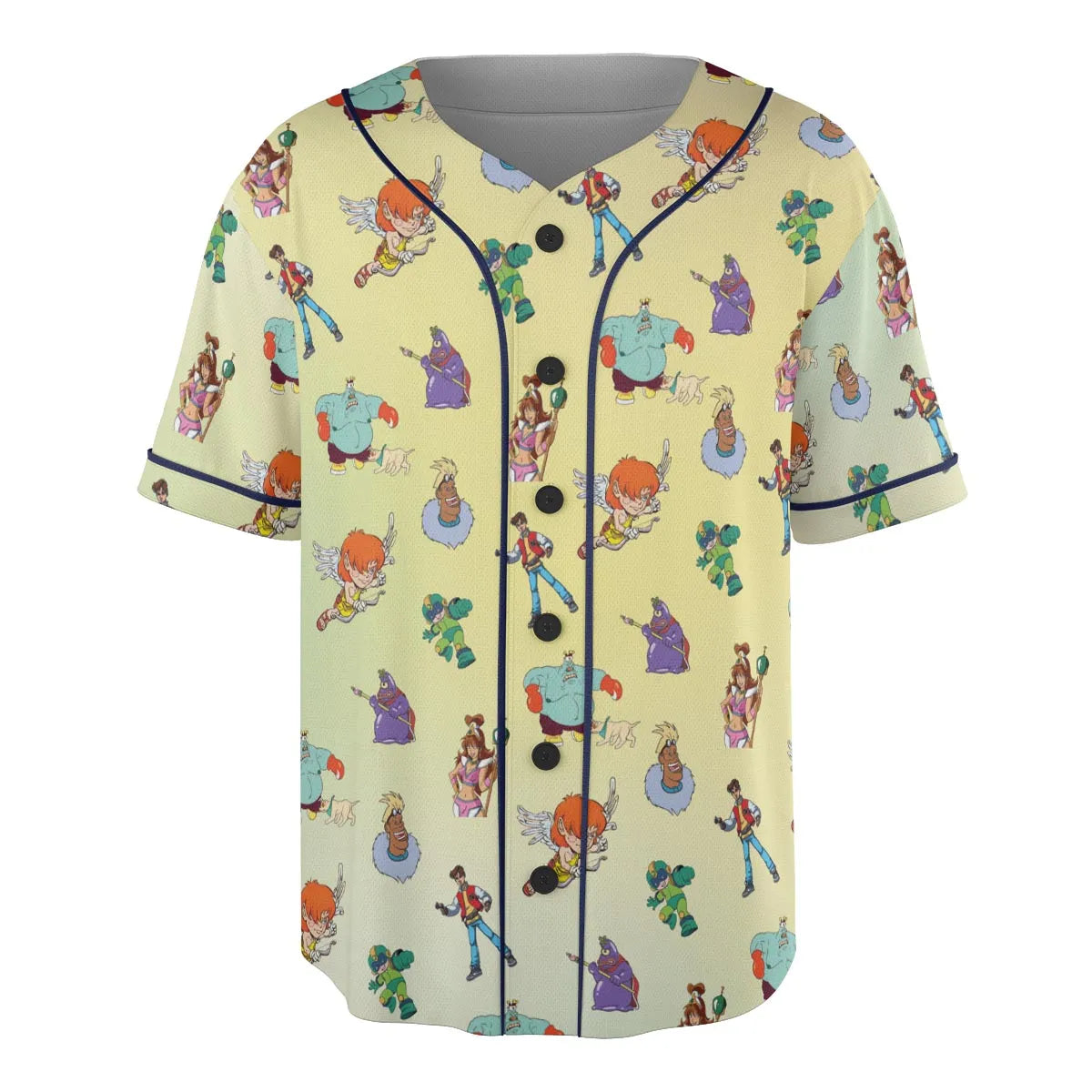 80s Captain N: The Game Master Characters Unisex Baseball Jersey