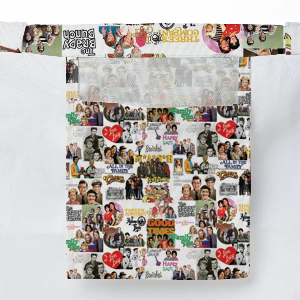 Stuck in the 80s Famous Sitcom Large Tote Bag